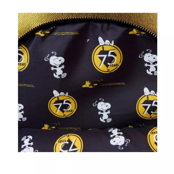 NWT Loungefly Peanuts 75th Anniversary Mini Backpack - Picture 4 of 4